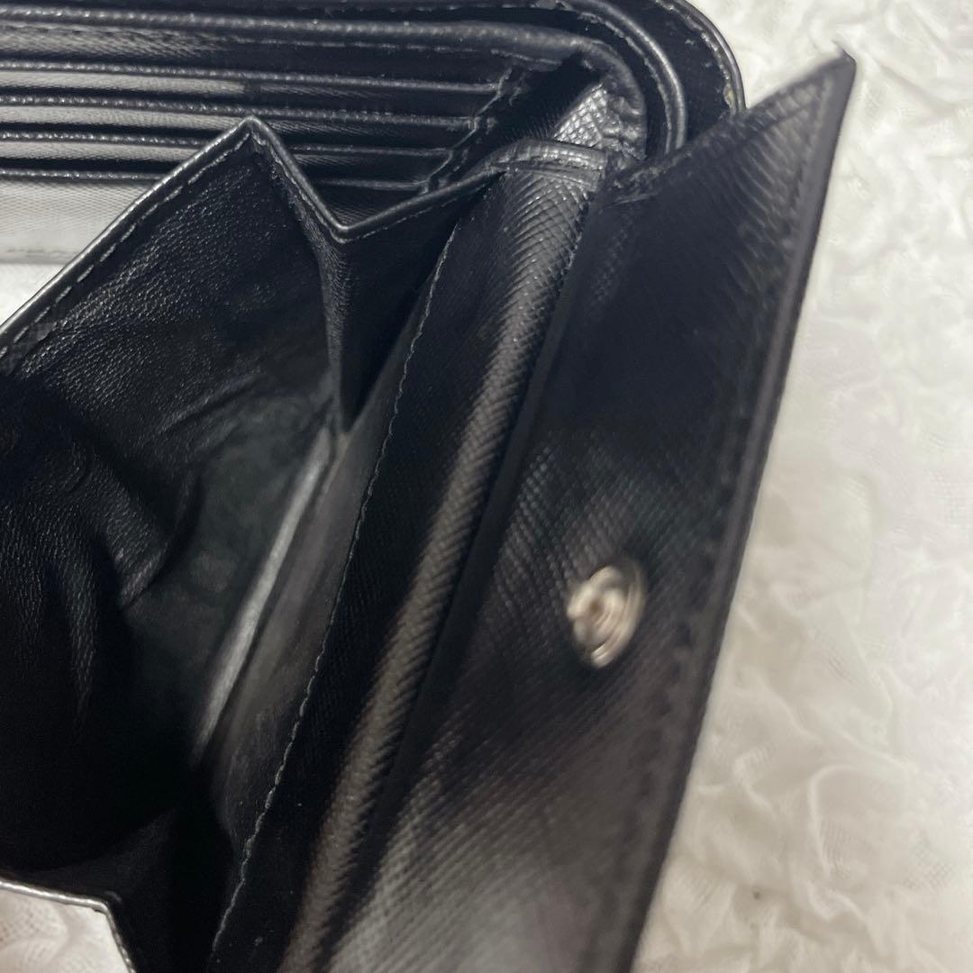 美品 プラダ サフィアーノ 二つ折り財布 小銭入れ  カード コンパクト