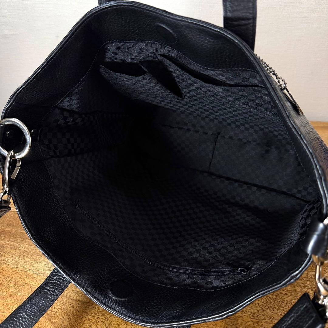 新品 JRA公認 定68万 最高峰 ポロサス クロコダイル 2wayトートバッグ