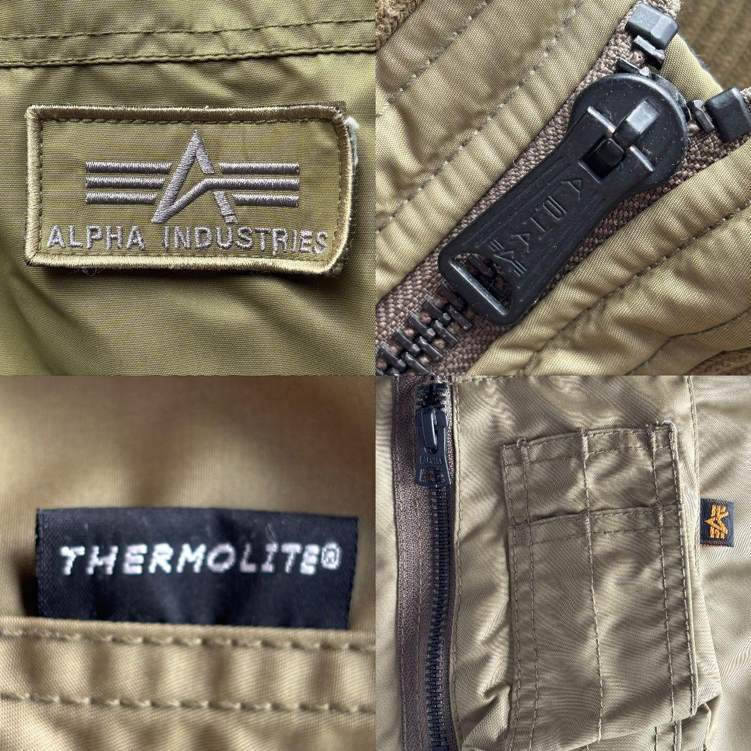 【人気 美品】アルファ　MA-1　フライトジャケット　2way　フード脱着　XL