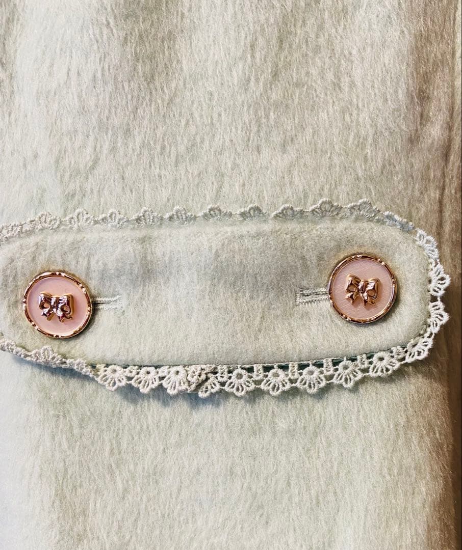 新品タグ　axes femme ファーケープ付きコート