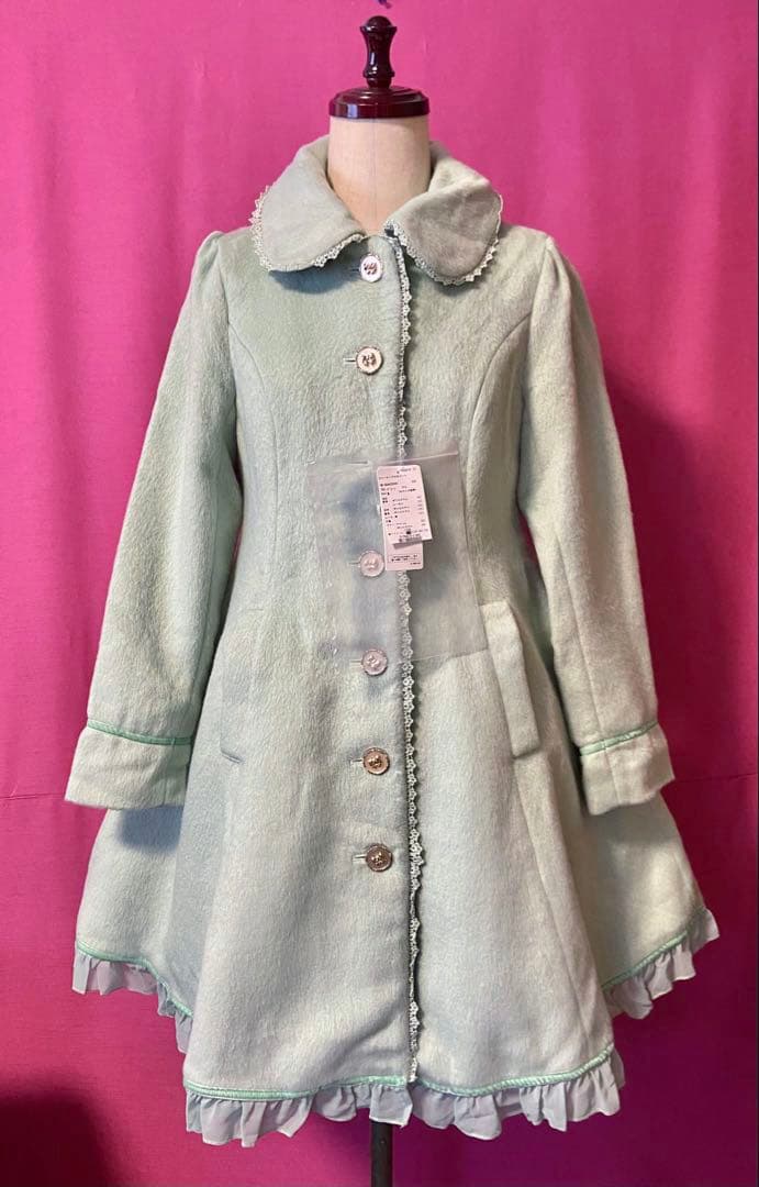 新品タグ　axes femme ファーケープ付きコート