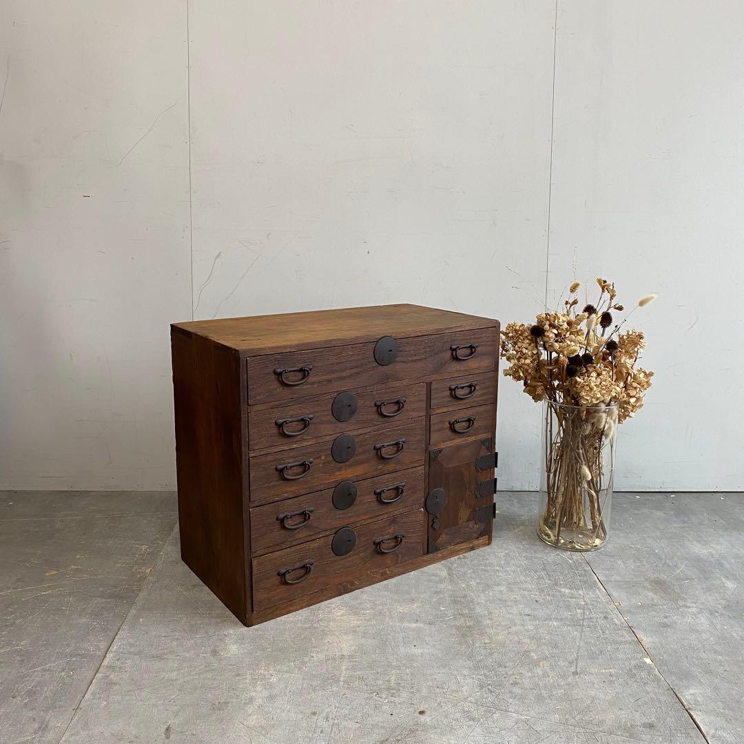 アンティーク チェスト 棚 収納 無垢材 チェスト テレビ台 z416