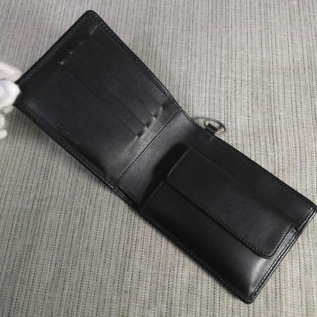 未使用　Raf Simons　ラフシモンズ　二つ折り財布　財布　レザー　ブラック