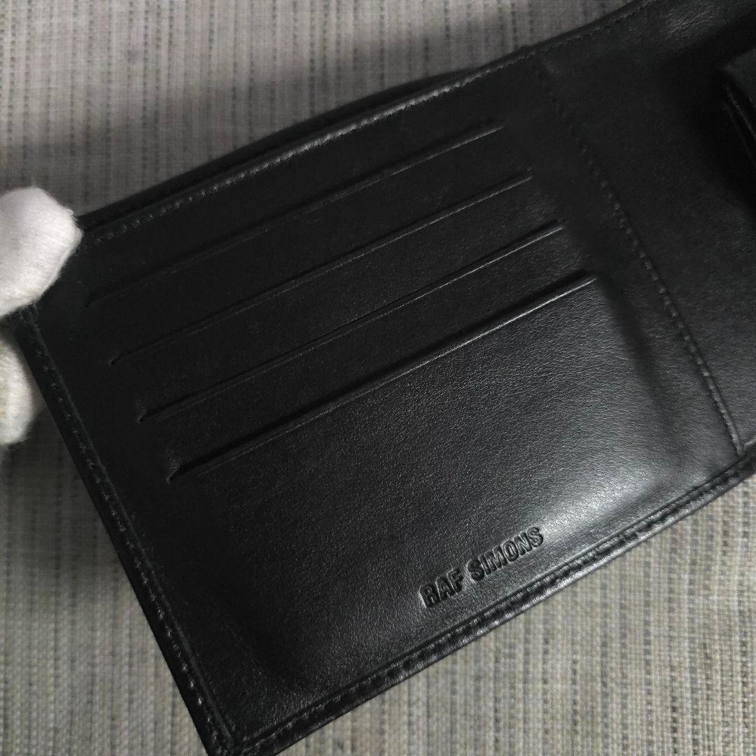 未使用　Raf Simons　ラフシモンズ　二つ折り財布　財布　レザー　ブラック