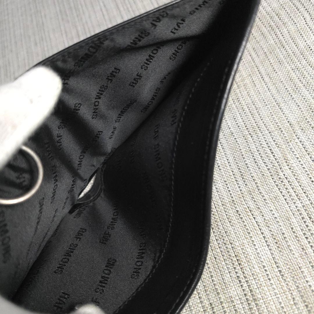 未使用　Raf Simons　ラフシモンズ　二つ折り財布　財布　レザー　ブラック