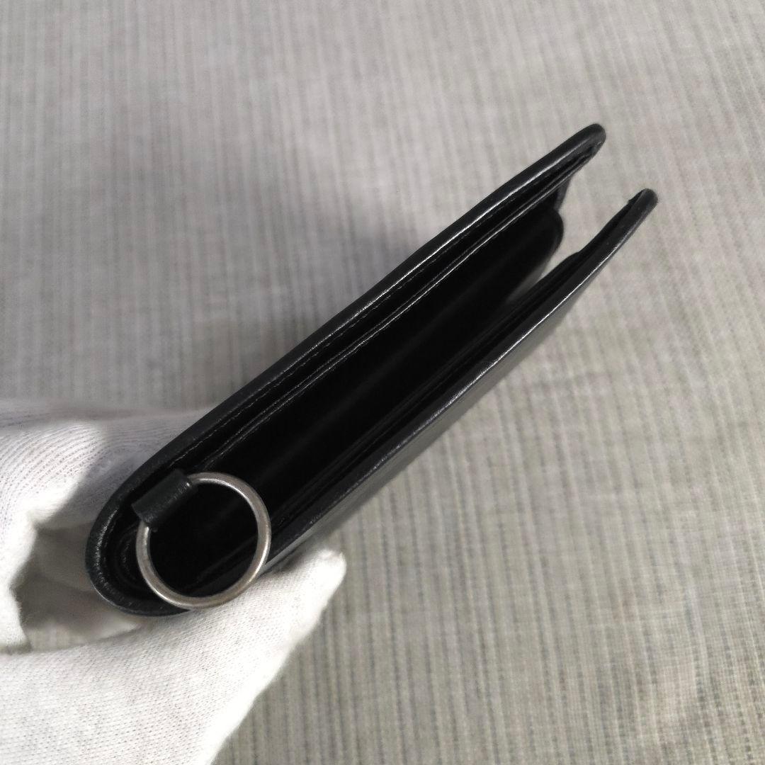 未使用　Raf Simons　ラフシモンズ　二つ折り財布　財布　レザー　ブラック