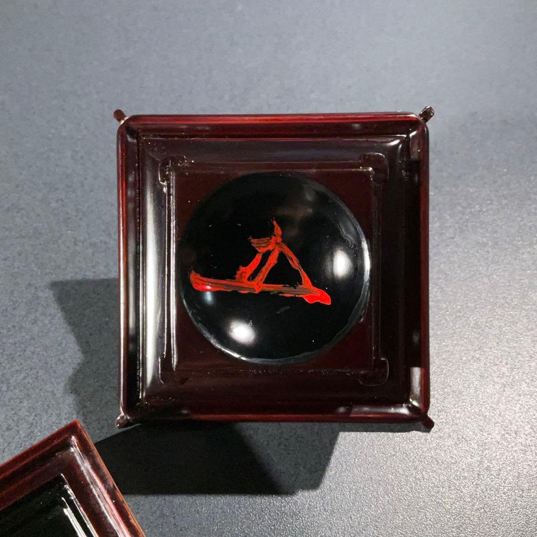 浮御堂古材　香合　お堂　誠中斎　大亀老師書付　R0935 ダP