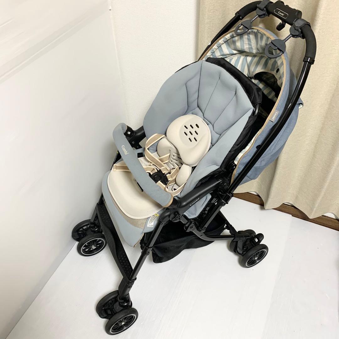 コンビ fugebaby ベビーカー メチャカル オート4キャス EG ブルー