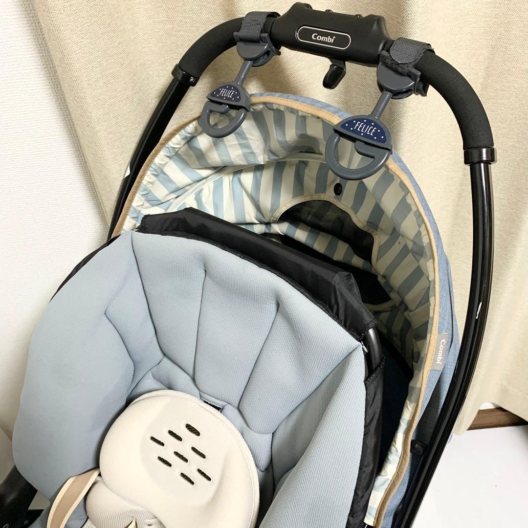 コンビ fugebaby ベビーカー メチャカル オート4キャス EG ブルー