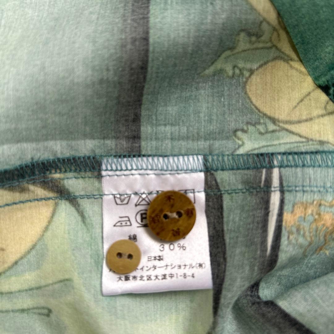 タグ付き Fukuwauchi フクワウチ アロハシャツ XL 浮世絵 幽霊