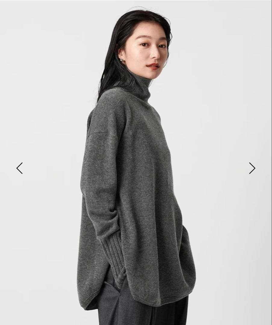 MARW UNITED ARROWS ルーズタートルネックニット カシミヤ混