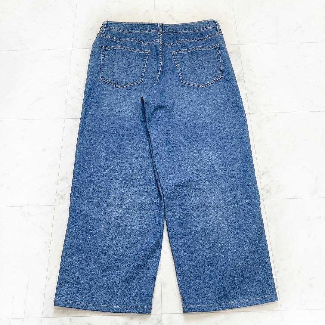 24SS 大きいサイズ 23区 デニム ストレッチワイドパンツ 店舗限定品 48