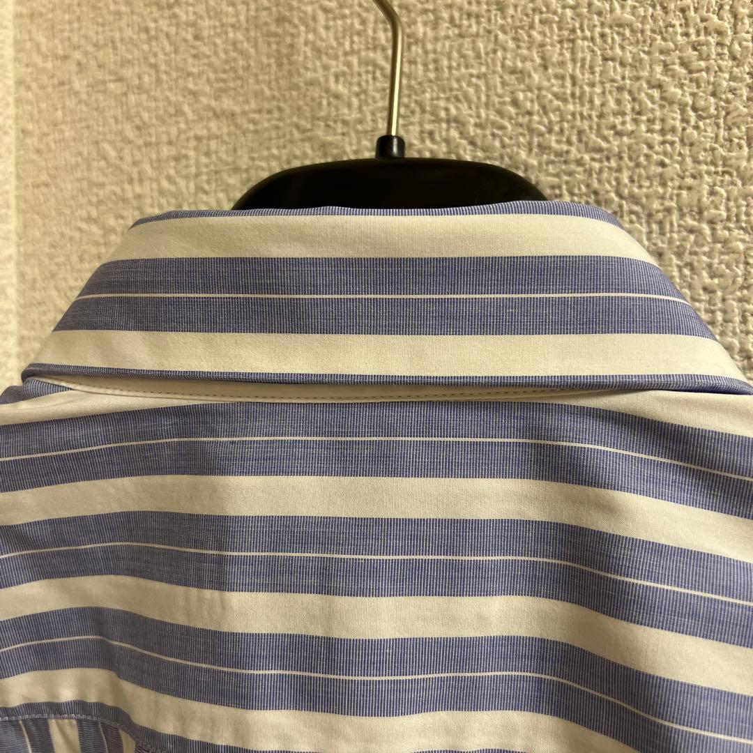 JIL SANDER 青白ストライプ 長袖シャツ