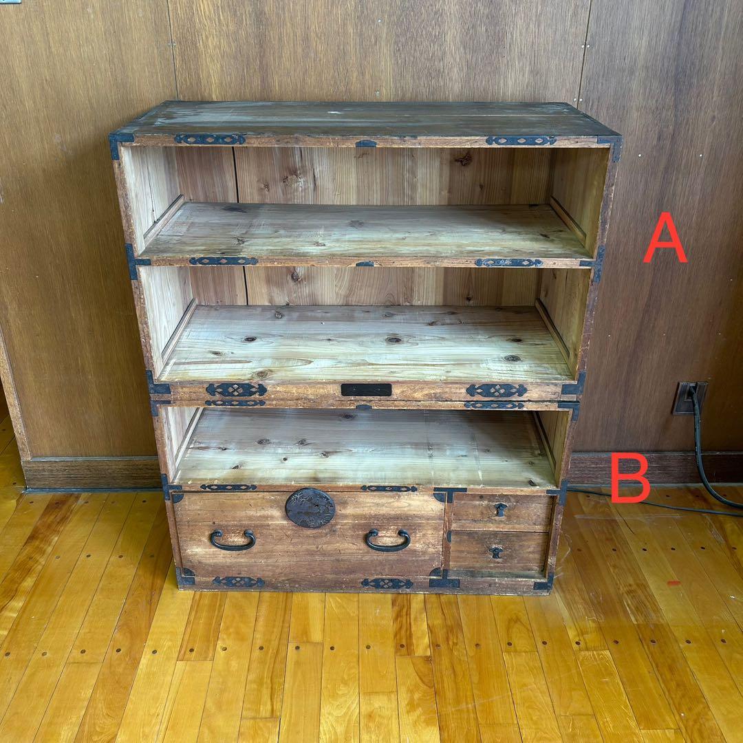 古箪笥(たんす) 棚 店舗什器 A