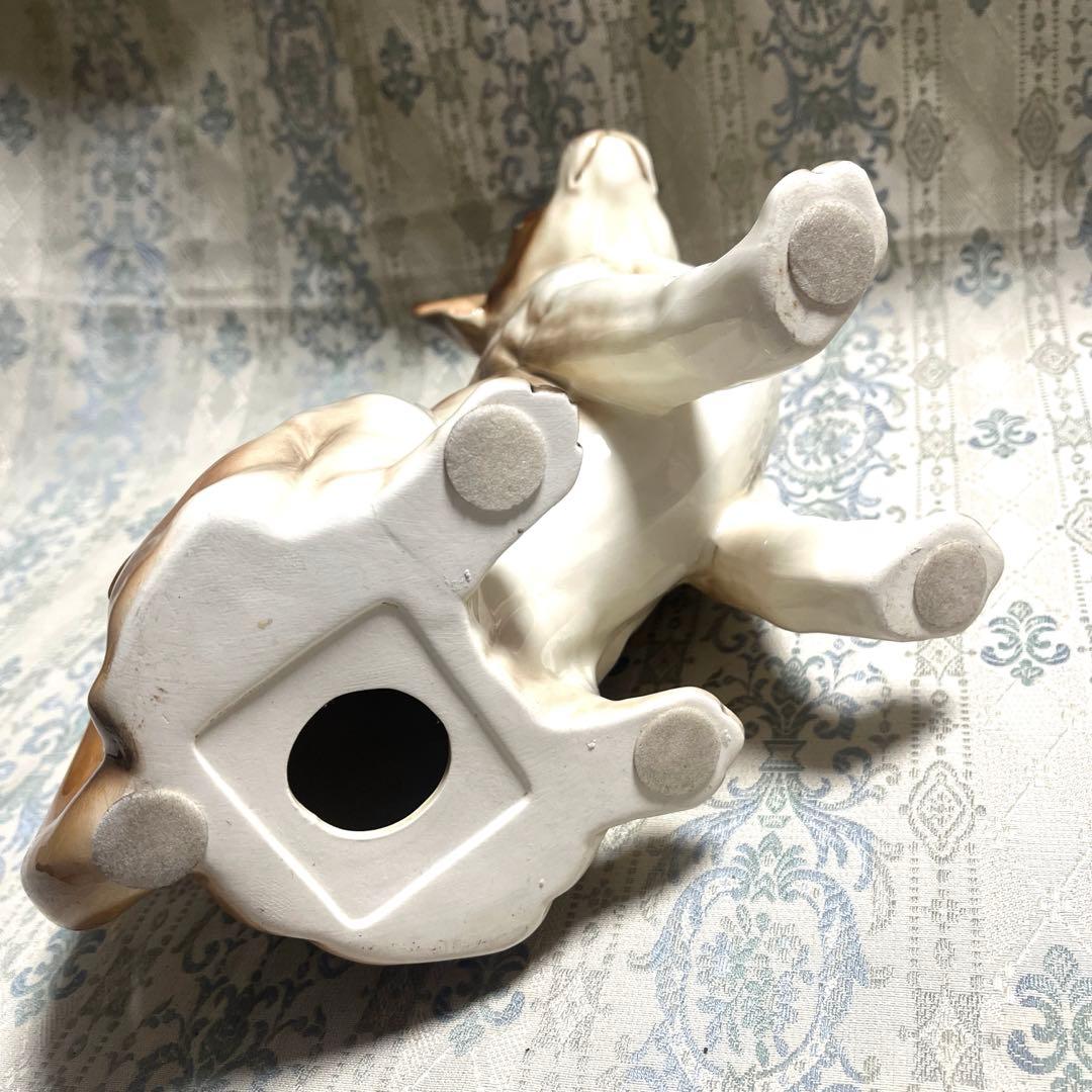 チワワ 陶器製 フィギュア（置物） 犬のオブジェ ヨーロピアン 雑貨 ★美品