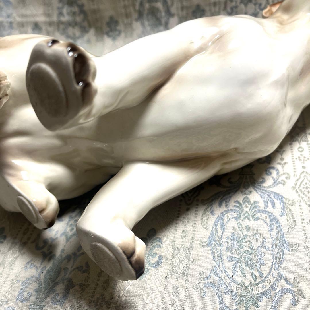 チワワ 陶器製 フィギュア（置物） 犬のオブジェ ヨーロピアン 雑貨 ★美品