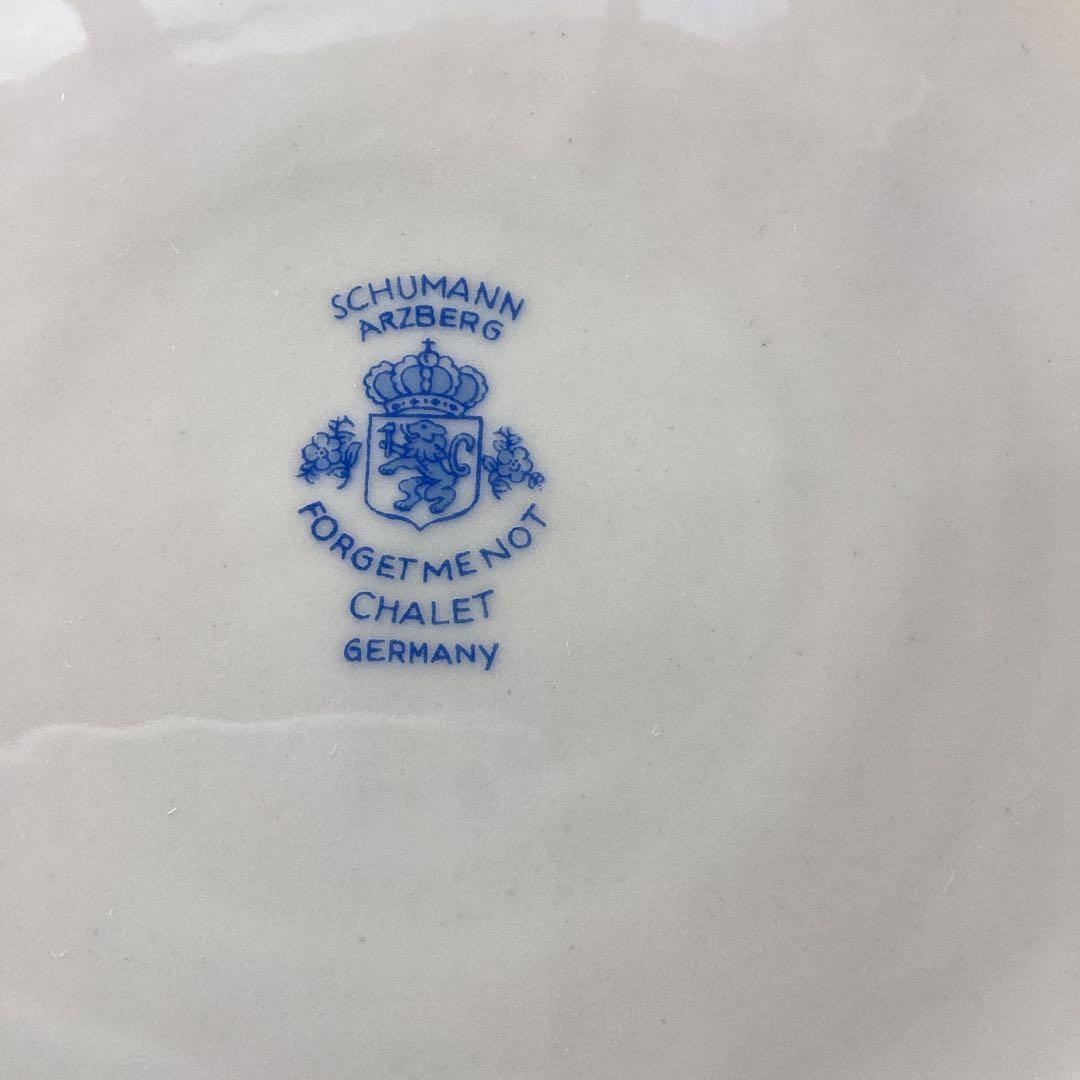 SCHUMANNBAVARIA 勿忘草24cmピアスプレートアンティーク《B》