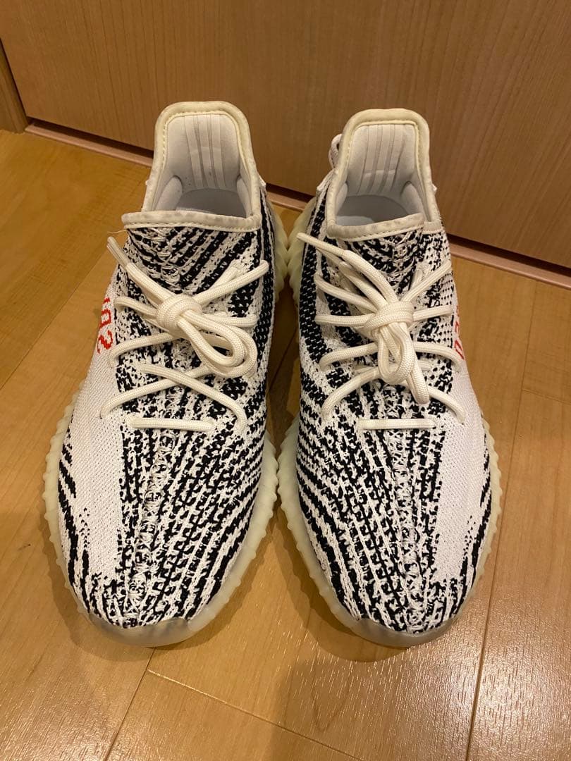 【2足セット】adidas Yeezy Boost 350 V2 白/黒
