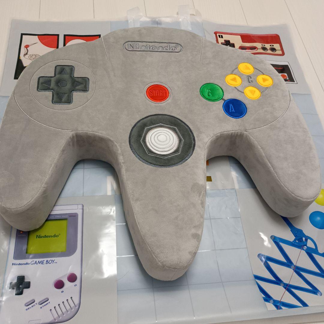 NINTENDO64 コントローラー型クッション ショッパー付き