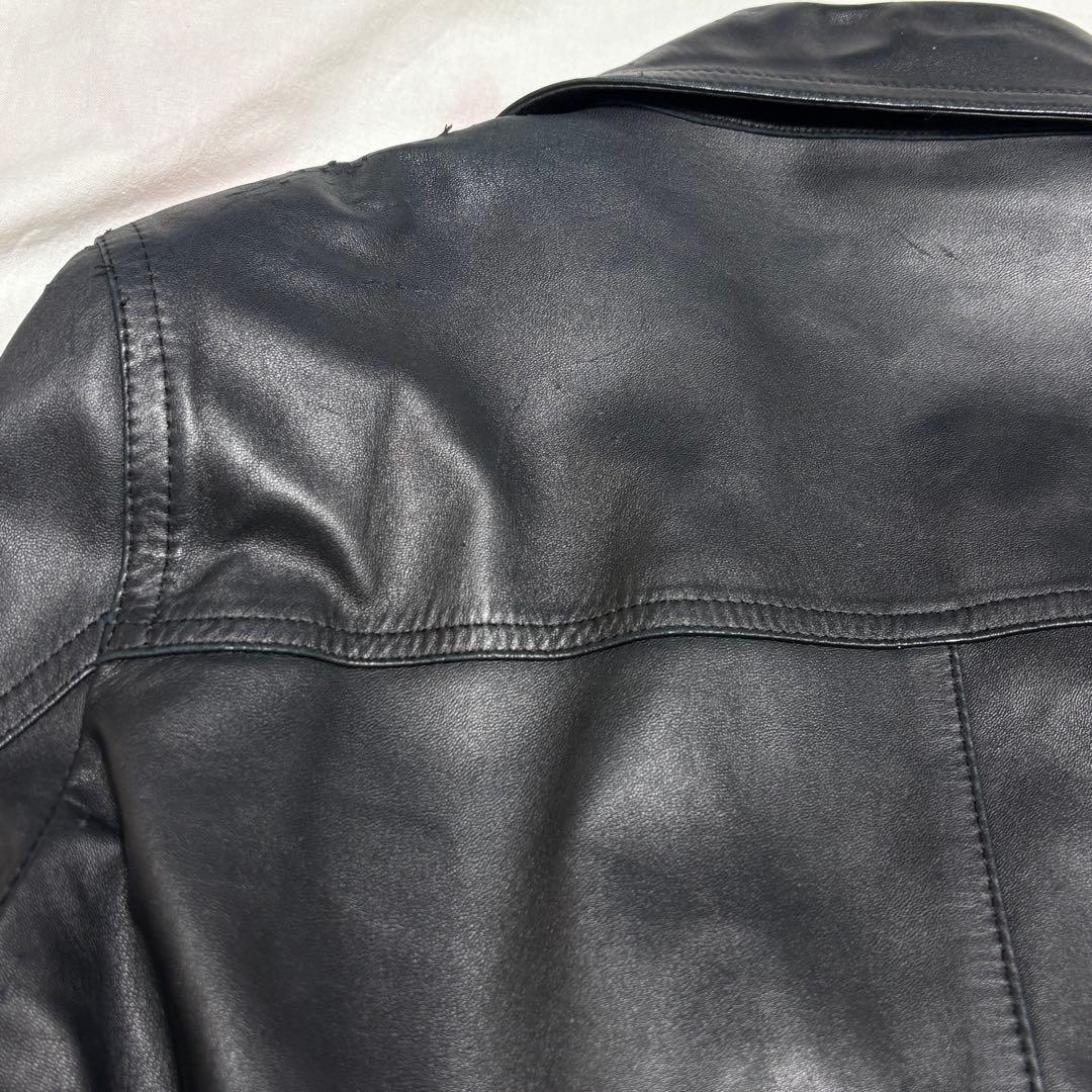 Parlina 羊革 レザー トレンチコート M 黒 日本製 ヴィンテージ