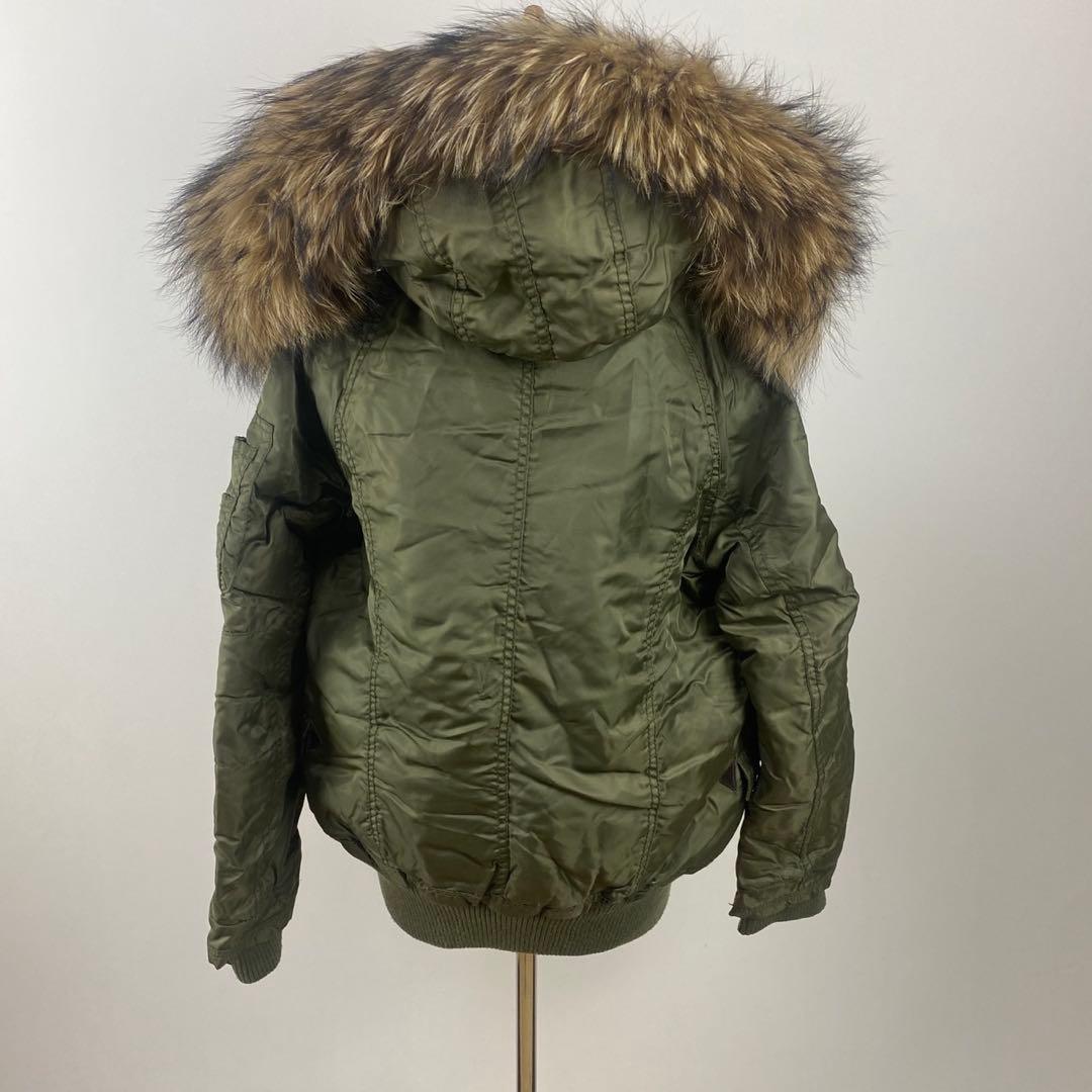 訳あり goa ゴア N-2B ブルゾン ミリタリージャケット ラクーンファー