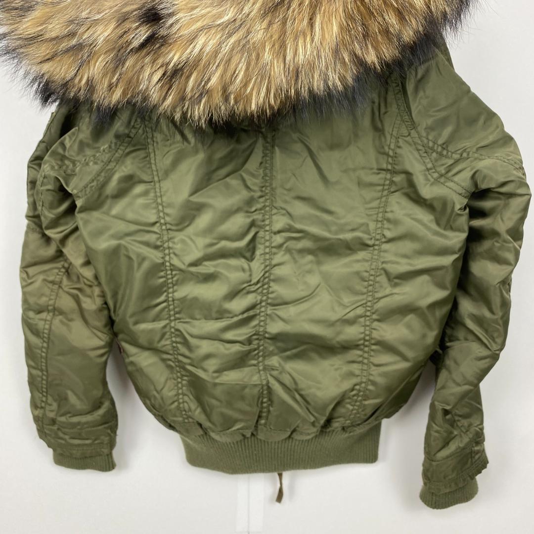 訳あり goa ゴア N-2B ブルゾン ミリタリージャケット ラクーンファー