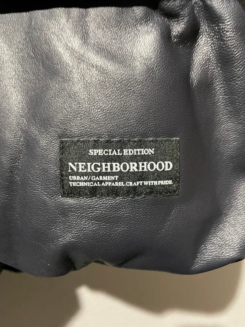NEIGHBORHOOD × Schott レザーダウン サイズM ネイビー
