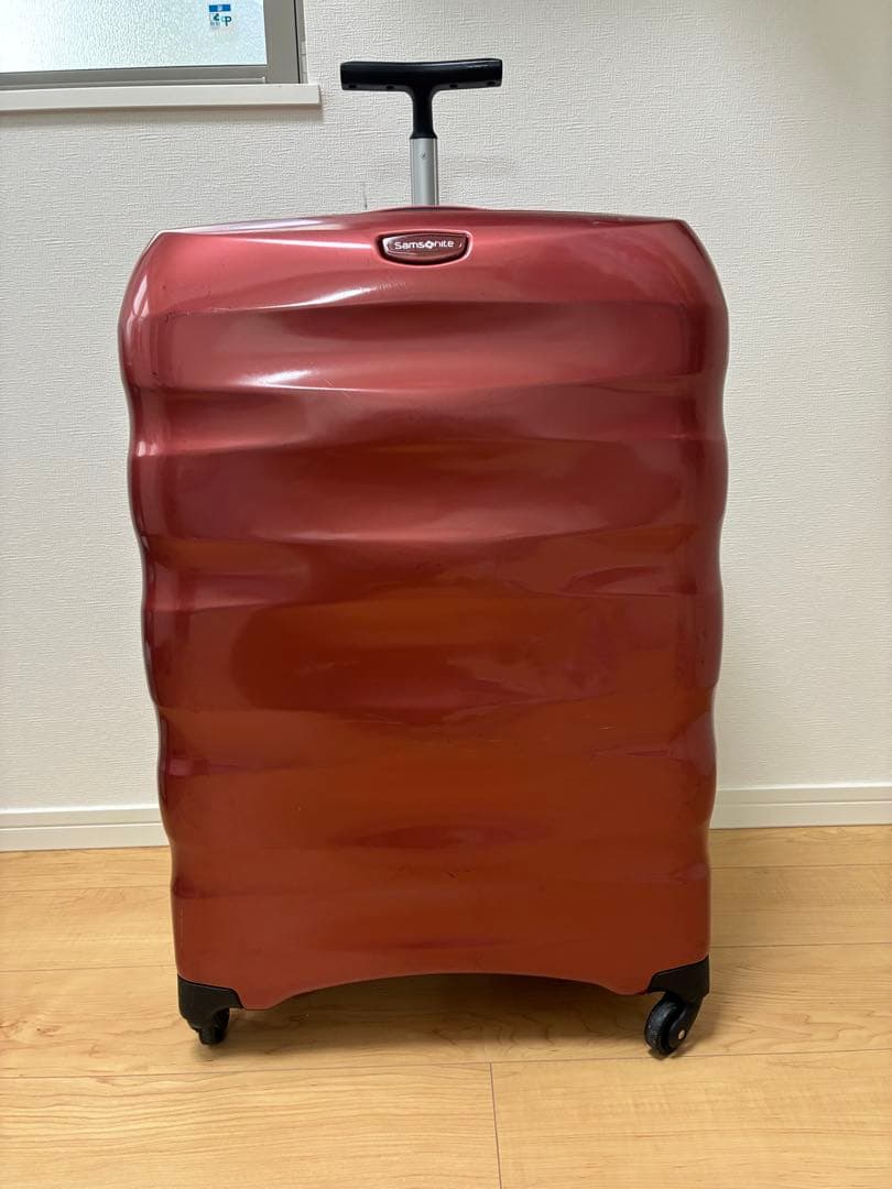 ☆美品☆サムソナイト　軽量　大容量　TSAロック コスモライト？赤系　送料無料♪