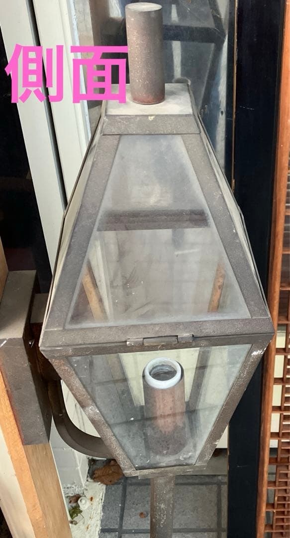 antique ガラスランタン　照明器具