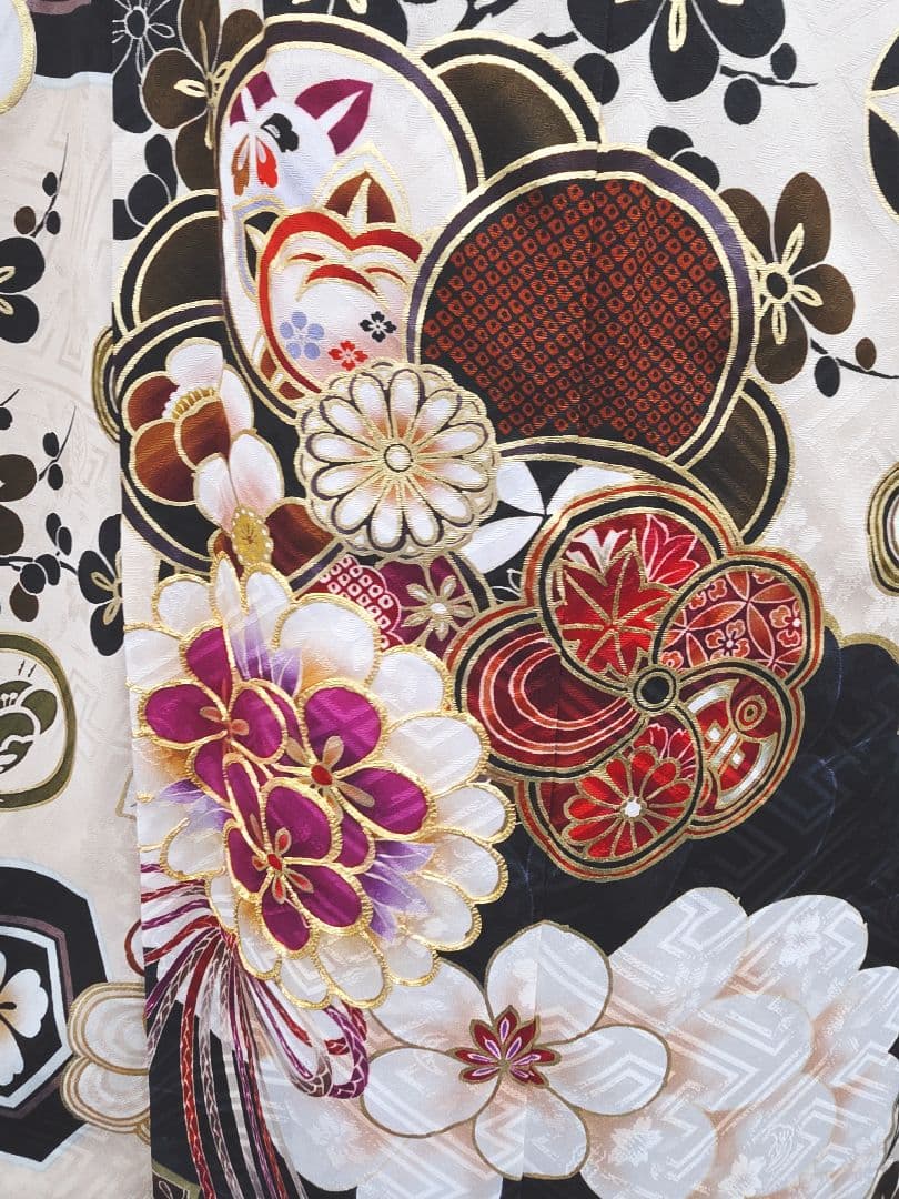 【157~170センチぐらいの方が適応サイズ】振袖フルセット　玉城ティナベージュ