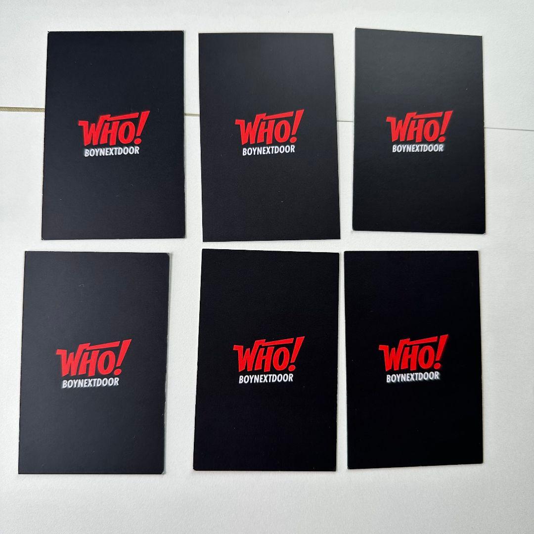 BOYNEXTDOOR WHO! 事前収録 トレカ 6枚