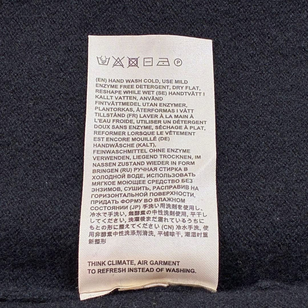 美品✨アクネストゥディオス Vネックカーディガン ネイビー L ウール100%