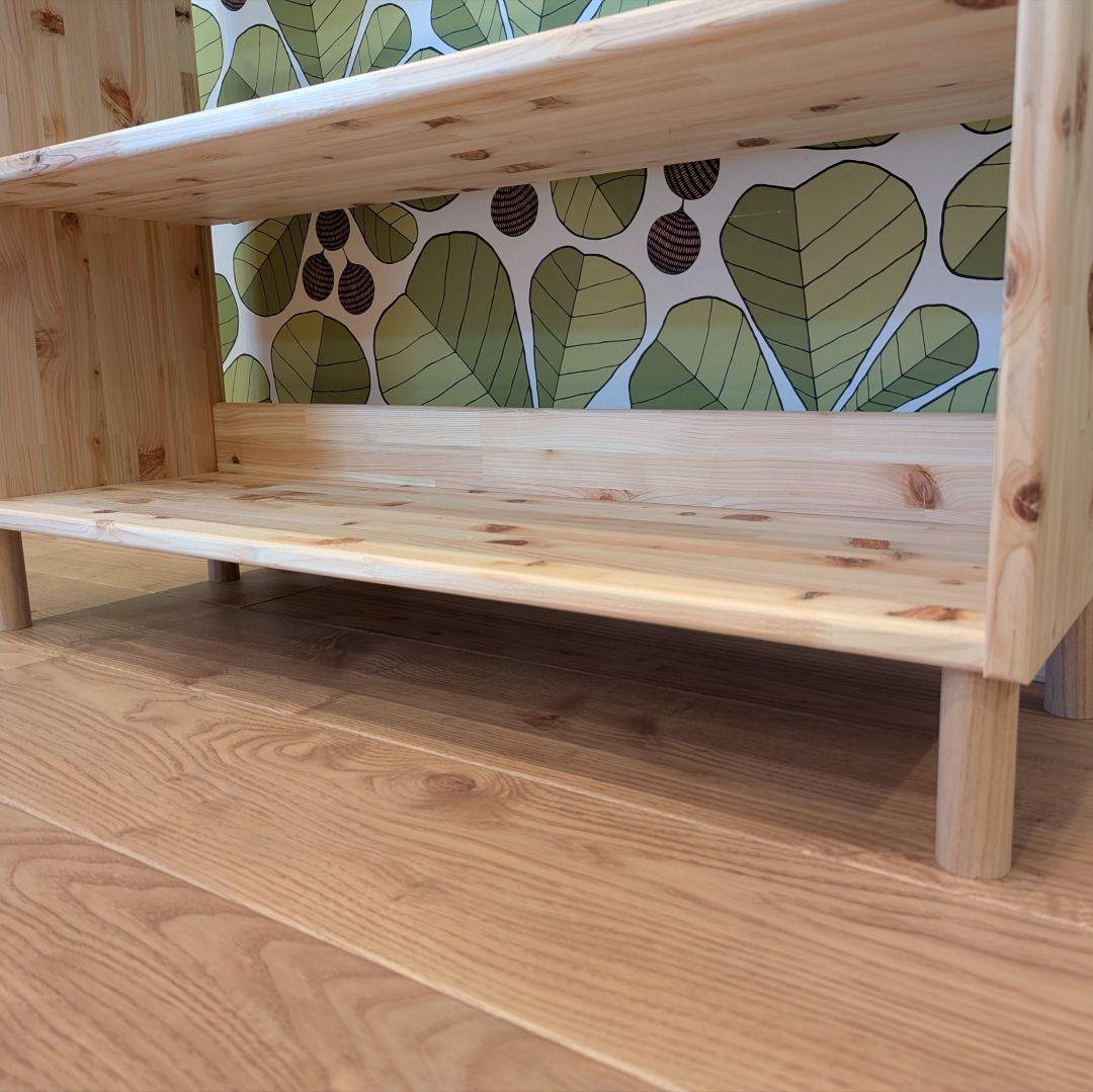 どんきちオープンシェルフ　木製棚　✨　檜　本棚　トロファスト　絵本棚