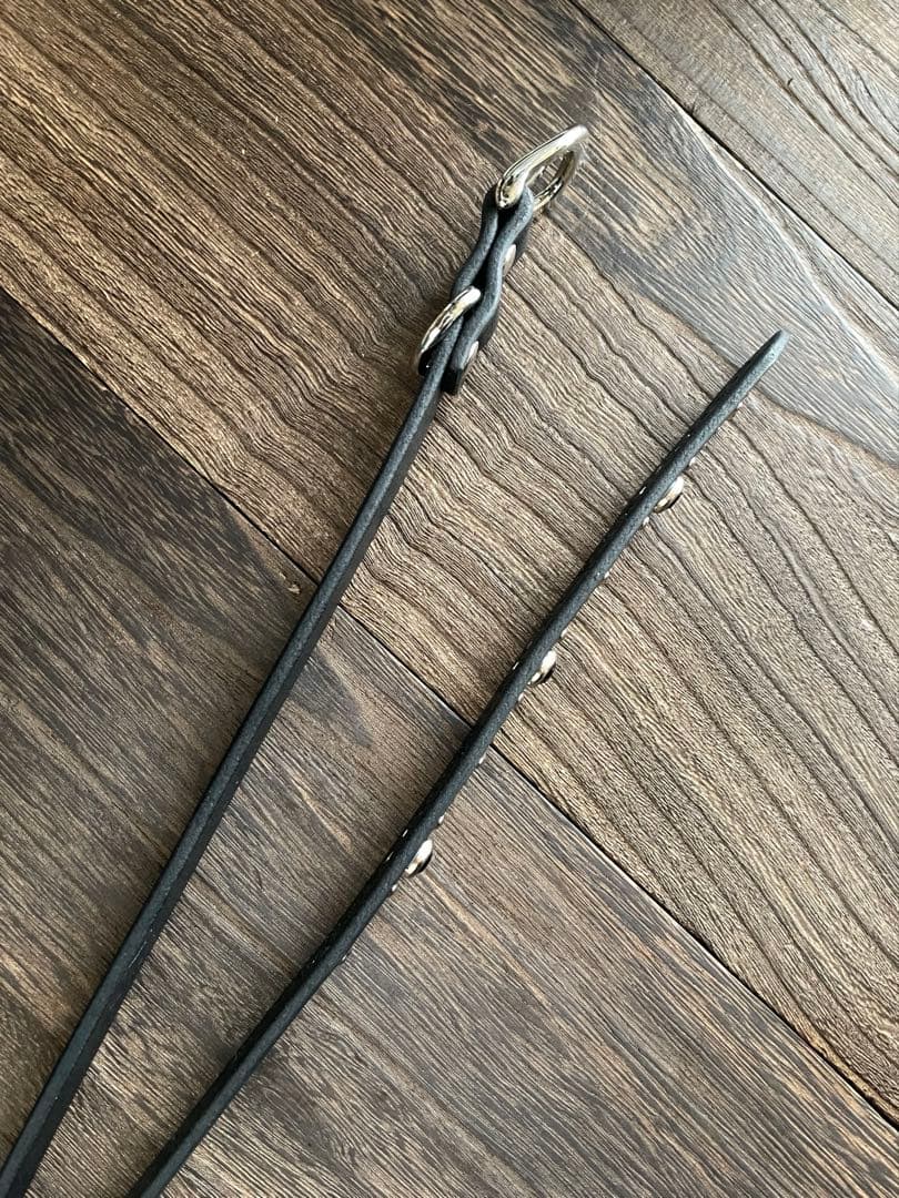 ナローロングベルト　シルバー　牛ヌメ　exca HTC CALEE