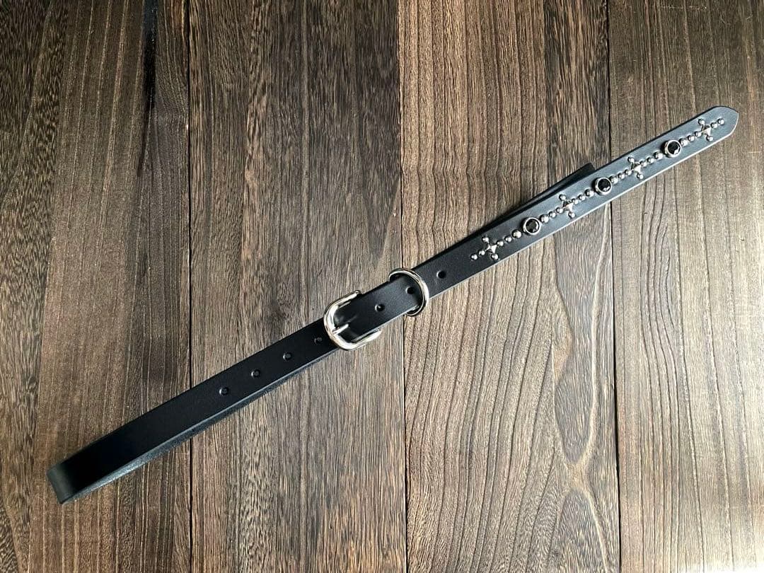 ナローロングベルト　シルバー　牛ヌメ　exca HTC CALEE