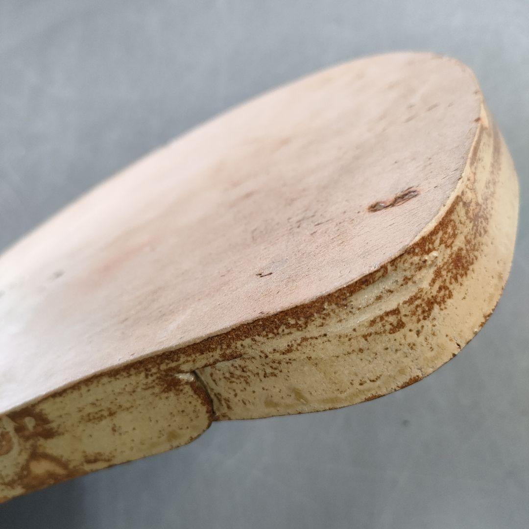 A1246-8/在銘/黄瀬戸半月膳4客/銘々皿/大皿/飾皿/盛皿/懐石道具/