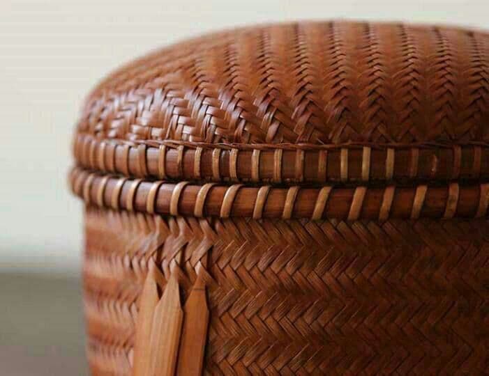 竹編細工籠 民芸職人手作り 自然竹の編み上げ 茶籠 茶道具収納 古風便攜