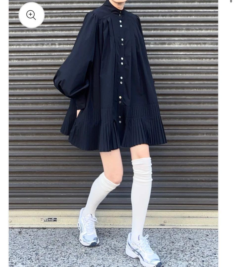 新品未使用❣️Toh トー プリーツワンピース プリーツドレス 黒