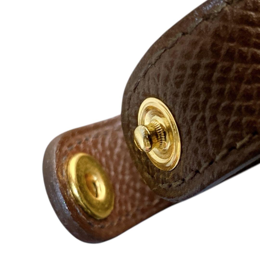 エルメス 良品 フランス製 保管袋付き レザー ゴールド金具 グローブホルダー