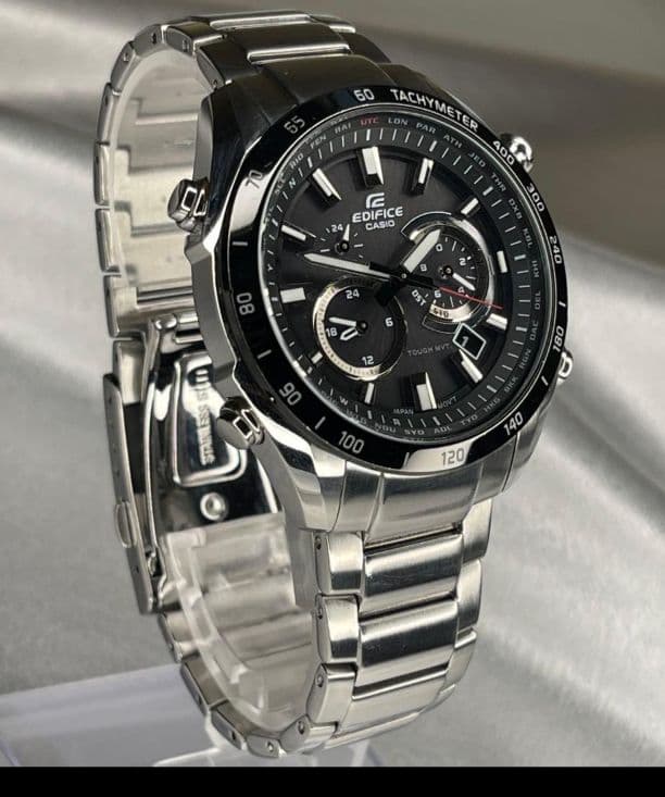 【美品】CASIO EDIFICE EQW-T620 タフソーラー 電波時計