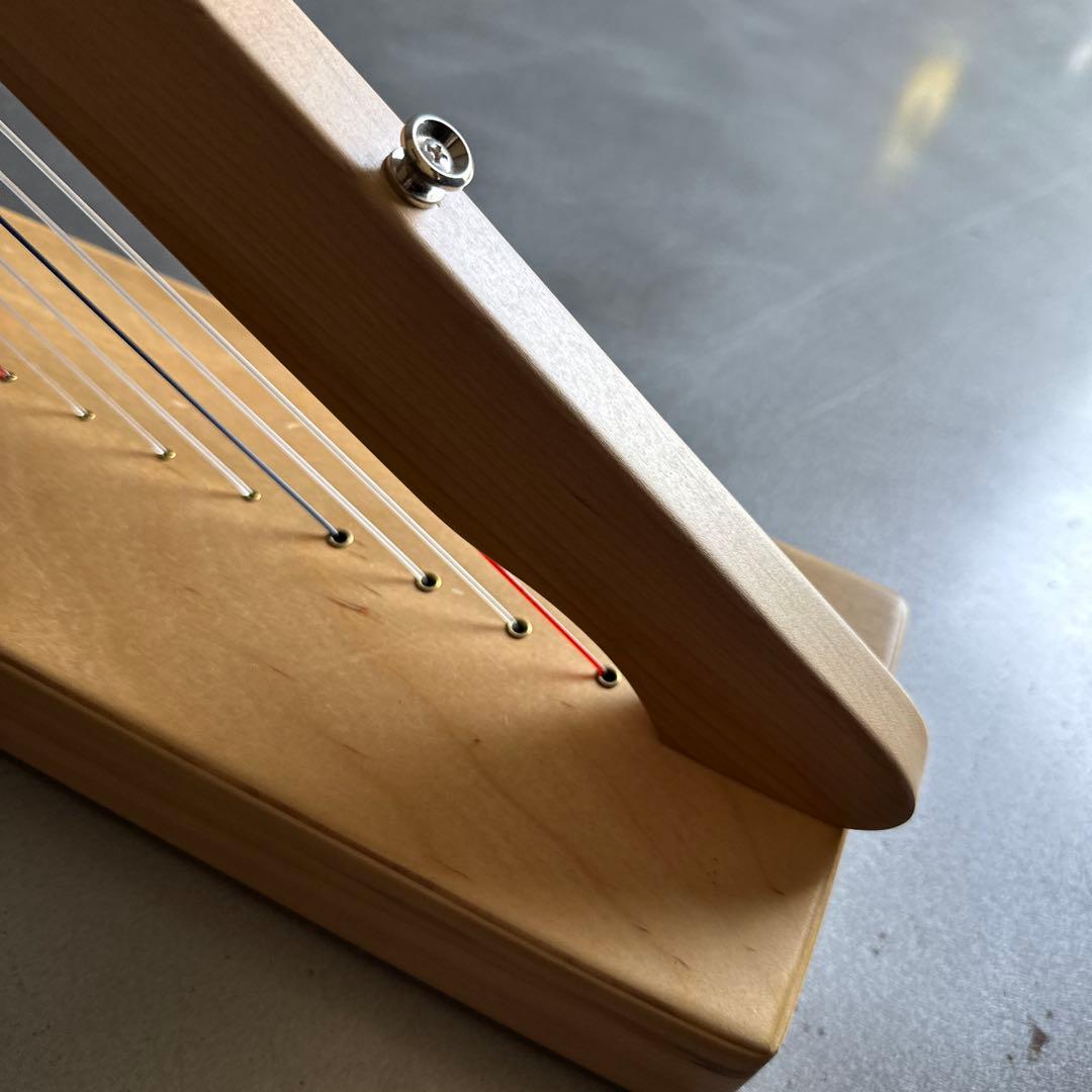 削除前お値下げ❣️大きな木製ハープと収納バック