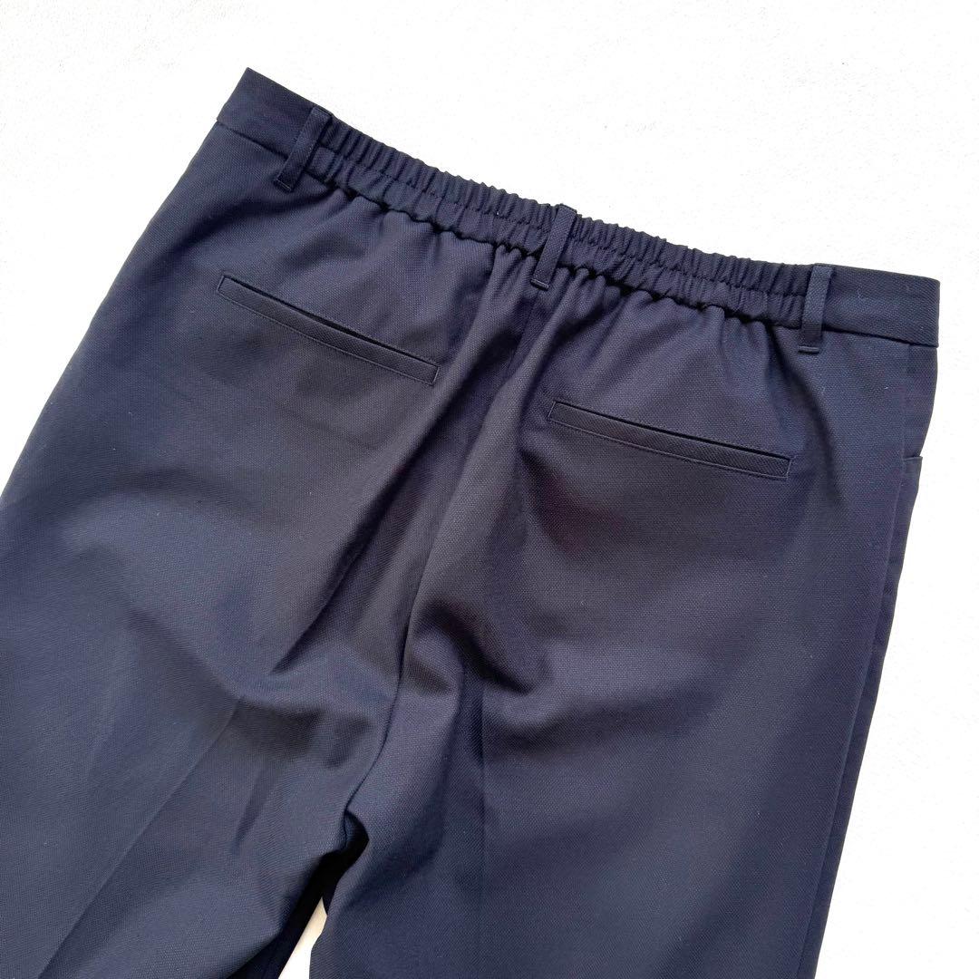 美品15/17号✨ニューヨーカー シルク パンツ スーツ セットアップ ネイビー