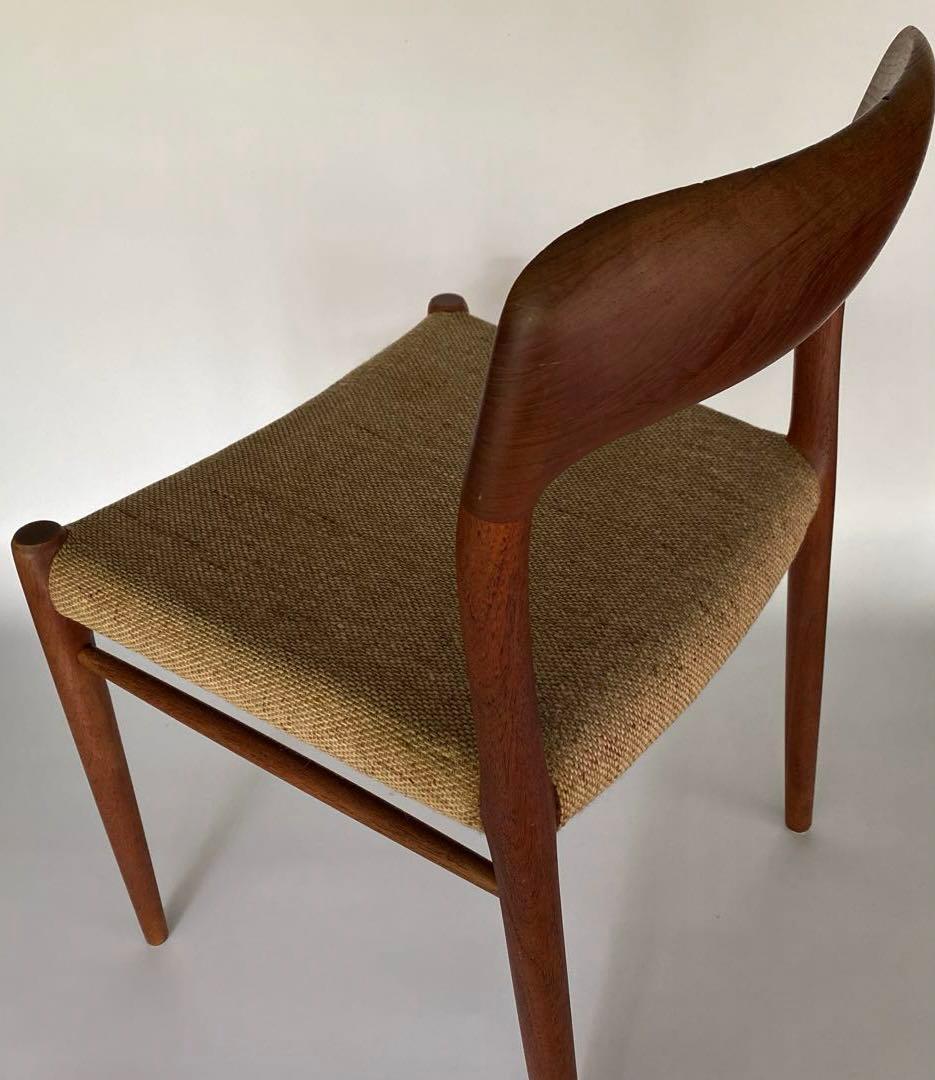 J.L. Møller No.75 ダイニングチェア チーク ファブリック