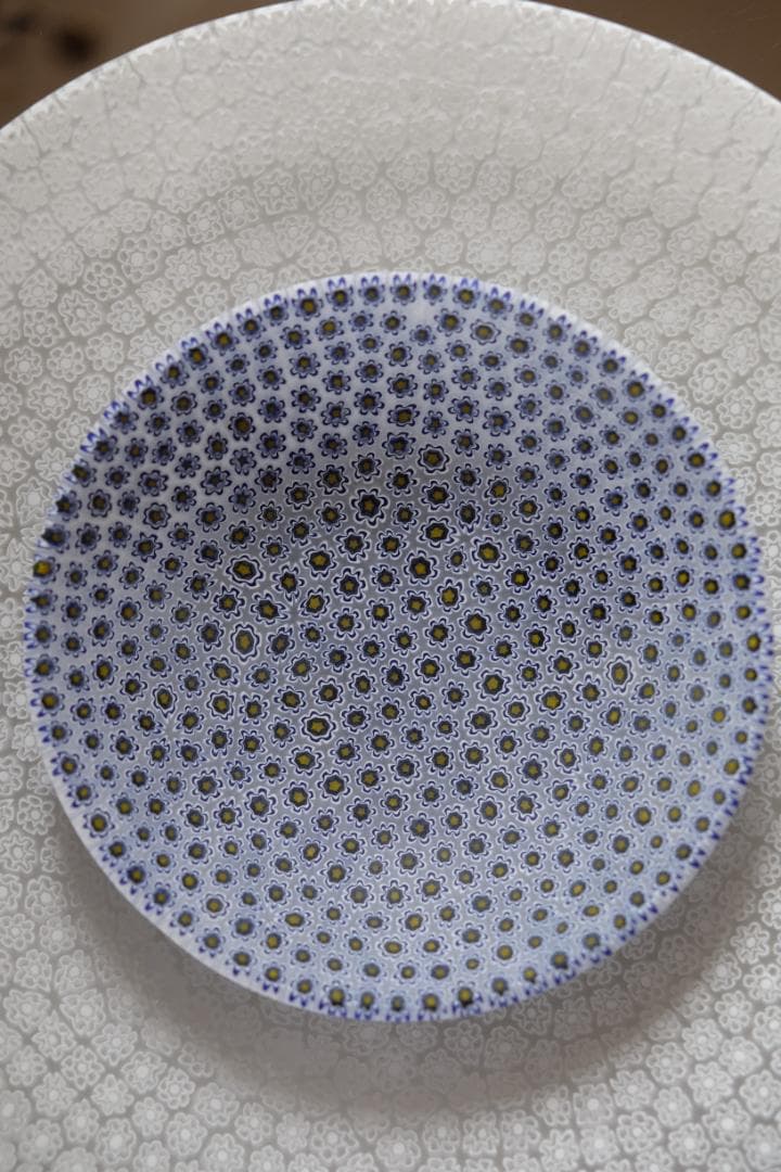 ムリーニ プレート ミルフィオリ ガラス 皿 ワイングラス 江波冨士子 田子美紀