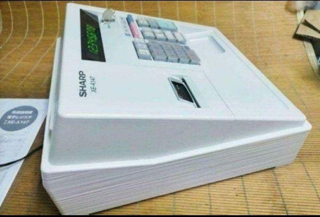 シャープレジスター　XE-A147　PC連携売上管理フル設定無料　2501147