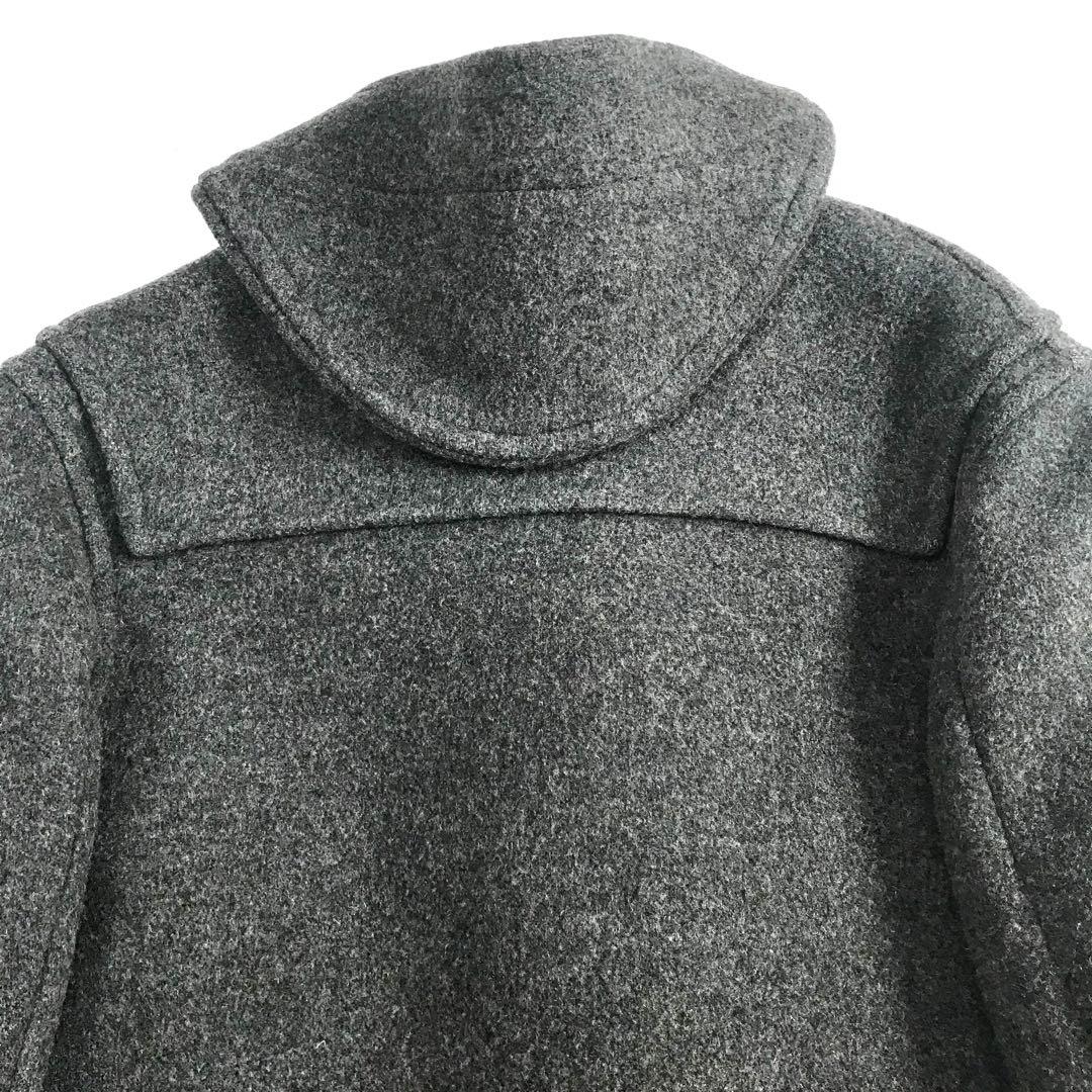 バーバリー Burberrys ダッフルコート グレー ウール ノバチェック