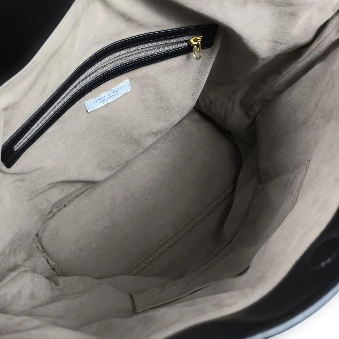 ✨美品✨ ビューティーユース トートバッグ レザー 肩掛け A4可 シボ革 黒