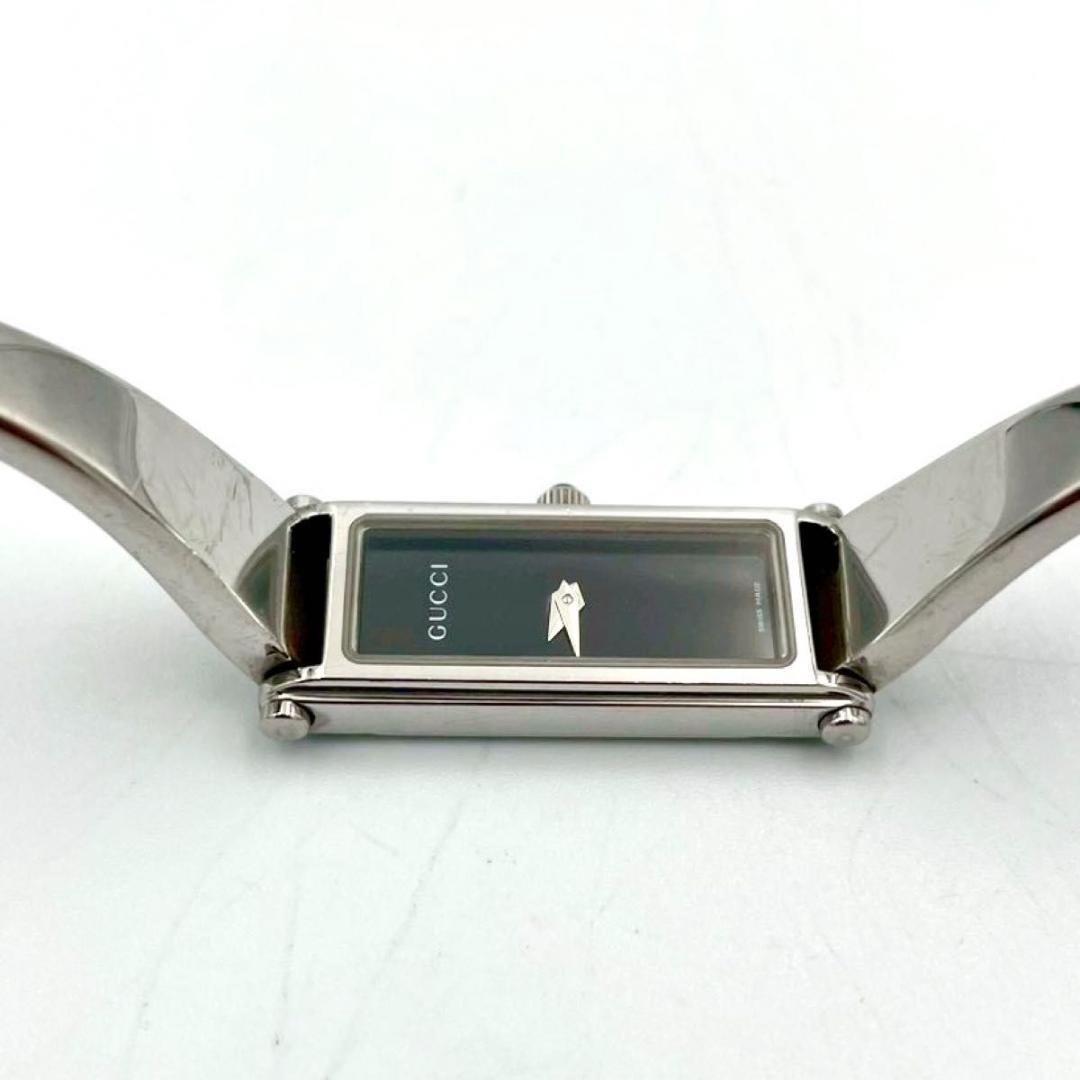 389 新品電池 グッチ 1500L 腕時計クオーツ スクエア バングルウォッチ