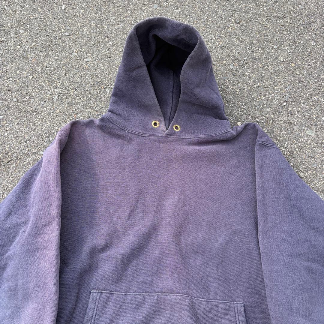 鬼フェード champion USA製 リバースウィーブ 90s ナス紺 XL