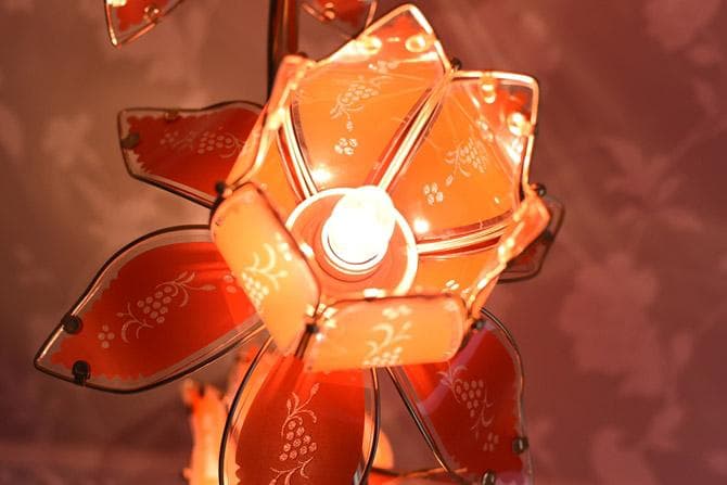 【新品】 ロータス フロアランプ スタンドランプ ゴールド ピンク 蓮 金